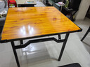 夢(mèng)多福 麻將桌折疊便攜式餐桌兩用方桌棋牌桌簡(jiǎn)易家用手搓麻將桌子 升級款90合金包邊+加厚碳素鋼不擋腿折疊腿 新升級 曬單實(shí)拍圖