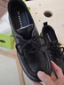 意爾康女鞋秋冬英倫風(fēng)小皮鞋系帶復古深口鞋通勤單鞋 13423W 黑色   35 曬單實(shí)拍圖