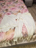 莫代爾莫代爾睡衣女款夏帶胸墊2025新款夏季冰絲家居服女士夏天薄款超火 [帶胸墊]長(cháng)褲-奶白色 S [適合80-100斤] 曬單實(shí)拍圖
