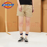 Dickies短褲 女式純棉高腰logo印花休閑百搭短褲 DK010329 沙色 （常規版型） 26 曬單實(shí)拍圖