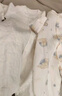 婧麒（JOYNCLEON）嬰兒衣服秋冬連體衣純棉新生兒季男女寶寶夾棉保暖對(duì)開(kāi)哈衣服爬服 中開(kāi)星月蒼綠 73cm 【6-9個(gè)月，體重7.2-9kg】 曬單實(shí)拍圖