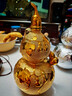 景德鎮陶瓷酒壇子鍍金葫蘆空酒瓶1/3/5/10斤裝密封酒壺擺件酒具 5斤裝銀色葫蘆單瓶 曬單實(shí)拍圖