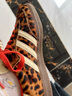 阿迪達斯 （adidas）SAMBA三葉草七夕禮物送女友休閑鞋女鞋豹紋棕色JI2734 39 曬單實(shí)拍圖