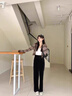 益生君彈力高腰直筒金絲絨褲女秋冬2025新款高腰垂感慵懶風(fēng)休閑絲絨褲子 基礎版加長(cháng)款 6XL 曬單實(shí)拍圖