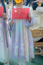 巴拉巴拉漢服女童連衣裙秋款童裝兒童長(cháng)袖襦裙國風(fēng)繡花洋氣時(shí)尚潮 紫色調00377 120 曬單實(shí)拍圖