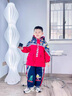 G.DUCKKIDS童裝聯(lián)名奧特曼男童套裝冬季中小童衣服兒童服裝反光條加絨兩件套 紅色 110碼（建議身高100cm 4-5歲）cm 曬單實(shí)拍圖