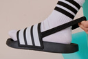 adidas男女小童ADILETTE ESTRAP涼鞋兒童夏季新款阿迪達斯輕運動(dòng)   黑色/白色   34 曬單實(shí)拍圖