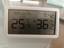 得力（deli） 溫度計壁掛電子溫濕度計室內家用數顯高精度精準嬰兒房溫度表 白色 帶時(shí)間+日歷+體感 曬單實(shí)拍圖