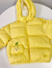 巴拉巴拉童裝兒童羽絨服寶寶男女童2025冬裝新款嬰兒外套保暖上衣泡芙羽絨 黃色小南瓜31004-白鴨絨 100 （充絨量81g 適合2-3歲） 曬單實(shí)拍圖