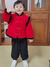 G.DUCKKIDS小黃鴨童裝拜年服男童套裝冬季兒童過(guò)年衣服中式唐裝兩件套小男孩 酒紅色 90 cm建議身高85-95cm 曬單實(shí)拍圖