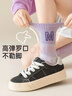 大黃蜂童鞋女童網(wǎng)鞋秋款運動(dòng)鞋旋轉紐扣休閑鞋 B1123318823NW白粉紅33 曬單實(shí)拍圖