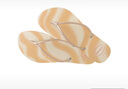 havaianas哈唯納2025春夏新品漸變夾腳人字拖女士夏季平底涼拖鞋可外穿 0121-米色 35-36 巴西碼 曬單實(shí)拍圖