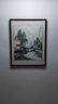 漢傲 名家手繪國畫(huà)水墨山水畫(huà)玄關(guān)掛畫(huà)餐廳客廳裝飾畫(huà)墻畫(huà)壁畫(huà) 策杖訪(fǎng)友 裝裱含實(shí)木框 70*90cm 曬單實(shí)拍圖