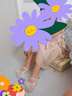 羅蒙女童漢服鞋子中國風(fēng)學(xué)生古裝表演舞蹈鞋老北京布鞋繡花鞋 粉色 33 曬單實(shí)拍圖