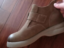 百思圖冬季商場(chǎng)新款牛皮擦色馬丁靴大黃靴休閑女短靴S2263DD5 棕色 37 曬單實(shí)拍圖