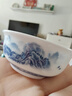 蘇氏陶瓷（SUSHI CERAMICS）國潮青花功夫茶具儲水托盤(pán)三才蓋碗茶壺薄胎茶杯中秋節禮物J0429 曬單實(shí)拍圖