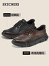 斯凱奇（Skechers）閃穿鞋男士商務(wù)鞋秋季薄款一腳蹬德比鞋軟底上班通勤休閑鞋205353 曬單實(shí)拍圖