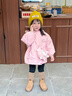 班喜迪女童外套秋冬裝2025新款棉服女寶寶冬季童裝公主夾棉上衣兒童衣服 粉色 100 曬單實(shí)拍圖