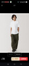 無(wú)印良品（MUJI）天竺編織 圓領(lǐng)短袖T恤AB1MIA4A 白色4A  XL  曬單實(shí)拍圖