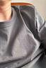 京東京造【重磅純棉】短袖男士t恤男衣服單穿蘇超秋季 深灰 L 曬單實拍圖