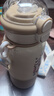 邁空卡通可愛(ài)線(xiàn)條小狗保溫杯不銹鋼便攜掛繩水杯大容量吸管學(xué)生女兒童 BWB0063愛(ài)心線(xiàn)條小狗-咖色 500ml 曬單實(shí)拍圖