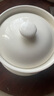 貝瑟斯 陶瓷碗燉盅 湯碗隔水燉盅內膽蒸蛋燕窩盅罐輔食碗帶蓋勺碟580ml 曬單實(shí)拍圖
