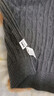 森馬（Semir）毛衣女森柔毛衫刺繡V領(lǐng)顯瘦寬松2024冬季絞花上衣復古風(fēng) 咖色調00455 M 曬單實(shí)拍圖