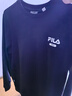 斐樂(lè )（FILA）官方男子加絨保暖衛衣秋冬季時(shí)尚休閑簡(jiǎn)約圓領(lǐng)套頭衫長(cháng)袖上衣男裝 正黑色-BK L 曬單實(shí)拍圖