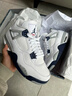 CLENIKEED莆田純原AIR喬4 AJ4高幫籃球鞋白帆午夜藍灰兔子白水泥休閑運動(dòng)鞋 AJ4-小白水泥NIKE 42 標準碼 曬單實(shí)拍圖
