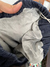papa爬爬秋兒童褲子男女童長(cháng)褲牛仔褲純棉外出 深灰-加絨 140cm 曬單實(shí)拍圖