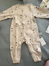 babylove嬰兒連體衣春秋季男女寶寶中開哈衣居家爬服無骨睡衣秋衣松間明月 松間明月 80cm 曬單實拍圖