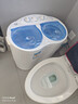 長(cháng)虹4.5KG雙桶洗衣機雙缸半自動(dòng)家用出租房宿舍小型迷你寶寶嬰兒童洗脫一體強力甩干抑菌除螨 藍色【升級款】洗脫兩用+抑菌除螨+不銹鋼脫水桶 曬單實(shí)拍圖