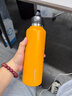 銳虎大容量保溫杯男款學(xué)生戶(hù)外運動(dòng)水杯男士騎行水壺高顏值無(wú)螺紋杯子 【316L內膽】向日葵黃950ml 曬單實(shí)拍圖