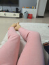 都市麗人含羊毛蠶絲高腰保暖褲女士收腹褲打底褲加絨加厚秋褲棉褲粉色L 曬單實拍圖