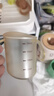 albo敞口杯寶寶水杯2歲以上直飲喝奶PPSU斜口學(xué)飲杯家用兒童牛奶杯 曬單實(shí)拍圖