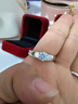 莉卡奎尼情侶戒指女莫桑鉆對戒生日禮物送女朋友老婆求婚結婚表白情人節(jié) 一克拉男女對戒【免費刻字】 曬單實拍圖