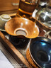 塔馳密司（touchmiss）茶濾茶漏一體陶瓷濾網(wǎng)泡茶過(guò)濾器素黃燒荷葉隔茶葉漏斗茶具配件 素黃燒手作茶濾【荷葉】套組 曬單實(shí)拍圖