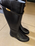 森達王楚然同款小金豆騎士靴女2025年冬新厚底粗跟過(guò)膝長(cháng)筒靴ZTI12DG5 黑色單里 36 曬單實(shí)拍圖
