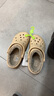 卡駱馳（CROCS）貝雅暖棉洞洞鞋保暖拖鞋|205969 茶色/彩色-2ZM 36/37(220mm) 曬單實(shí)拍圖