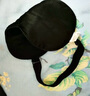 TA真絲眼罩桑蠶絲睡眠遮光透氣男女士通用午睡覺(jué)舒適夏日冰涼感黑色 曬單實(shí)拍圖