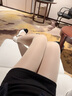 小野和子【楊冪同款】光腿神器雙層絲襪女秋冬季加絨保暖肉色打底褲連褲襪 曬單實(shí)拍圖