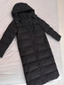 零下40度防寒95絨羽絨服女冬季過(guò)膝到腳踝超長(cháng)款東北加厚極寒巨厚 黑色女款 95高品質(zhì)白鴨絨 極寒保暖 L 適合體重130-145斤 充絨424克 曬單實(shí)拍圖