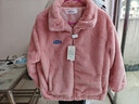 夾棉羊羔絨外套女秋冬寬松立領(lǐng)毛絨衛衣學(xué)生百搭加厚保暖上衣J068 粉色 S （90-110斤） 曬單實(shí)拍圖