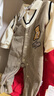 G.DUCKKIDS小黃鴨嬰兒衣服春秋季新生兒連體衣滿(mǎn)月百天男寶寶周歲禮服紳士風(fēng) 咖色 80cm 80碼7-11月(建議寶寶75-)cm 曬單實(shí)拍圖
