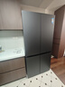 美的（Midea）熊墩墩系列601十字四開(kāi)門(mén)雙系統超凈超薄零嵌入式冰箱大容量家用電冰箱國補20% BCD-601WUSPZM(E) 海貝黛 曬單實(shí)拍圖