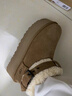 UGG秋季新款女士厚底休閑短筒雪地靴懶人毛毛鞋1144041CHE|栗色36 曬單實(shí)拍圖