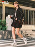 斐樂(lè )（FILA）女鞋德訓鞋2025秋季新款鞋子飛泉鞋薄底鞋運動(dòng)休閑鞋 椰漿白/淺金屬銀-CM 37.5 曬單實(shí)拍圖