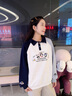FSHE衛(wèi)衣女秋冬2025年春秋新款加絨時(shí)尚韓版套頭女士衛(wèi)衣秋季女裝 灰色 M 100身高90-100C 曬單實(shí)拍圖
