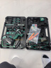 綠林34件21V沖擊鋰電鉆套裝多功能家用工具箱五金電工專(zhuān)用維修套裝 曬單實(shí)拍圖