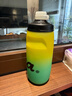 Rapha公路山地自行車(chē)水壺騎行戶(hù)外運動(dòng)單車(chē)水瓶杯防漏噴射嘴便攜 漸變款黃綠620ml 曬單實(shí)拍圖